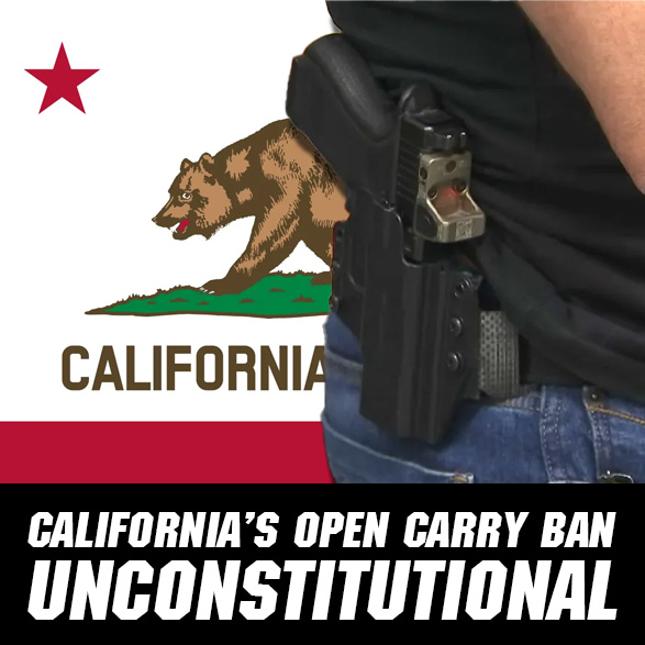 Cali Open Carry Ban IS Unconstitutional