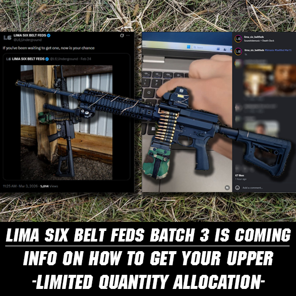 The Most Affordable 5.56 NATO Belt Fed Upper – Lima 6 Just Announced Batch 3!