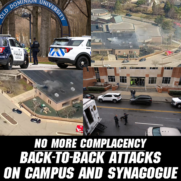 Two Attacks, One Day: Released ISIS Supporter Kills on Campus, Armed Guard Stops Synagogue Massacre